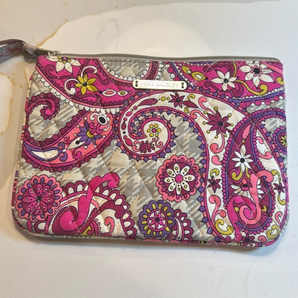 Vera Bradley Paisley Meets Plaid Pink Bag